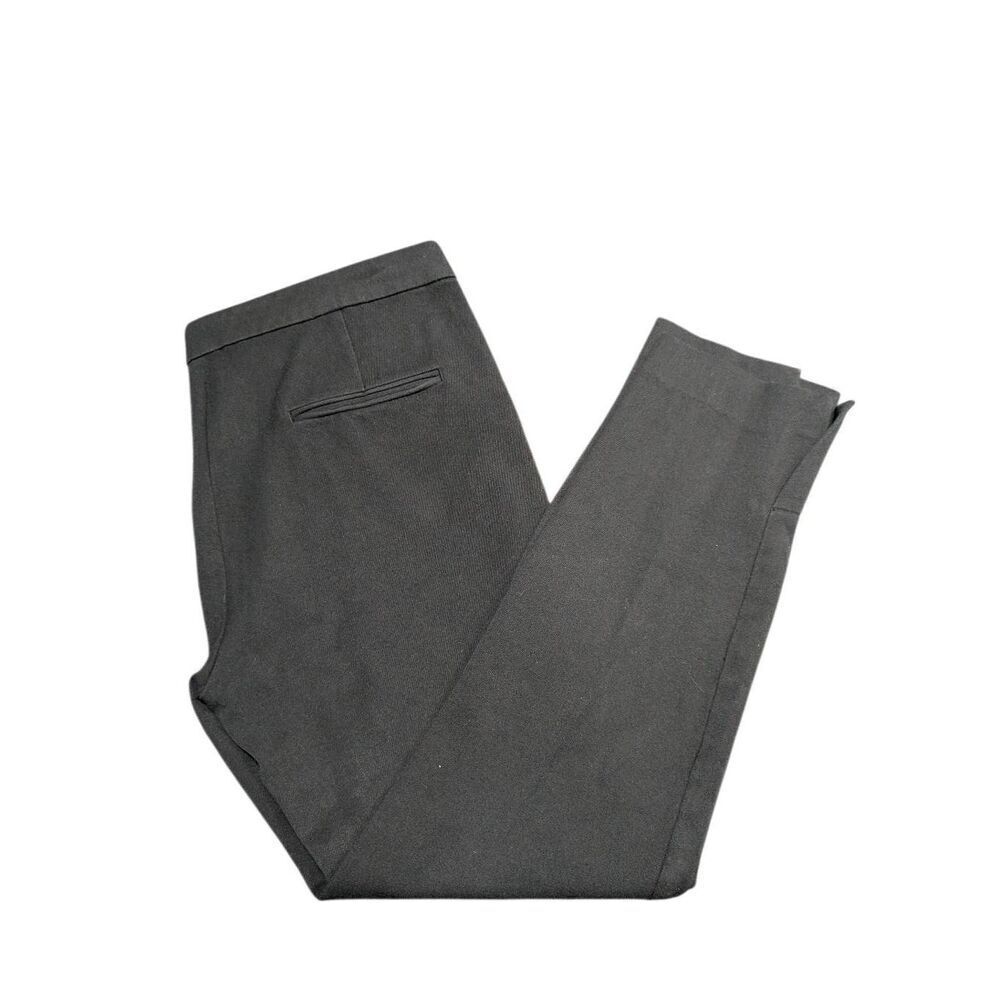 Zara Basics Pants Black Mid Rise Dress Pants Ankle Women's Large